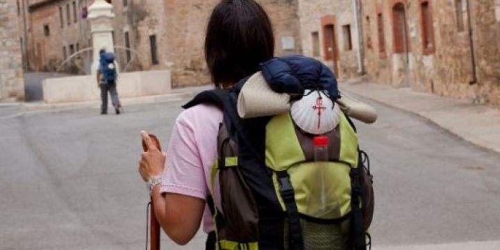 Peregrino en el Camino de Santiago